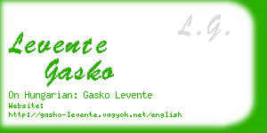 levente gasko business card